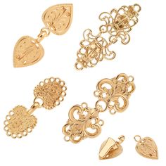 PRICES MAY VARY. PACKAGE CONTENTS: This package contains 4 gold vintage sweater clips, each with a unique and elegant design that can match your daily outfits or add a touch of vintage charm to formal occasions. HIGH-QUALITY MATERIAL: These brooches and pins are made of high-quality zinc alloy. They are plated with electroplating technology and will not easily crack, or deform. You can use them with confidence. RETRO DESIGN: These clothes clips feature an elegant and lovely vintage design, and y Vintage Sweater Clips, Cardigan Clips, Pins And Brooches, Clothes Clips, Sweater Clips, Dress Clips, Jewelry Board, Sweater Clip, Dress Clip