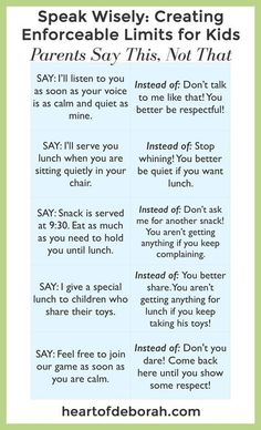 a poster with the words speak wisely creating entroecable limits for kids