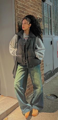 Baggy Jeans Outfits, Baggy Outfit Ideas, Baggy Jeans Outfit, Fits Aesthetic, Jeans Outfits