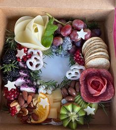 a box filled with different types of food