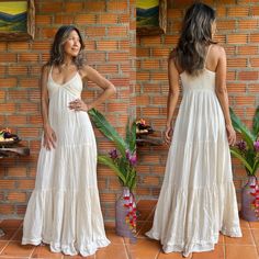 Boho Wedding Dresscotton Maxi Dressdeep V Neck Maxi - Etsy Maxi Dress Beach, Dress Deep V Neck, Wine Colored Dresses, Beach White Dress, V Neck Maxi Dress, Cotton Maxi Dress, Goddess Dress, Photoshoot Dress, Halter Maxi Dress