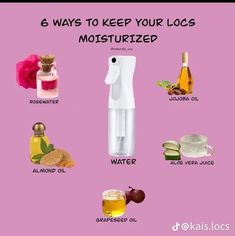 Locs Products Natural Hair Care, Healthy Loc Tips, Diy Loc Hydration Mist, Oils For Dreadlocks, Shampoo And Conditioner For Locs, Loc Spray Recipe, How To Make Your Locs Grow Fast