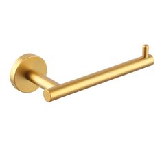 an image of a gold towel bar on a white background with clipping for text