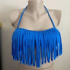 Convertible Halter Straps Tie Behind Neck. Removes To Create Bandeau Style Top. Ties Behind Back. Can Also Be Worn Upside Down (Without Halter Straps) So That Fringe Is Under The Top. Removable Padding At Bust. Black Macrame, Halter Swim Top, Upside Down, Red Sweaters, Shop Wallpaper, Crate And Barrel, Womens Makeup, Women Brands, Convertible