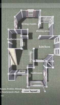 the floor plan for an apartment with several rooms