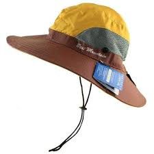 Best Mountain Waterproof UPF 50+ Bucket Hat with Ponytail Slot Large Brim Hat, Boonie Hat, Wide Brim Sun Hat, Fishing Women, Fisherman Hat, Patchwork Patterns, Outdoor Style, Brim Hat, Flats Top