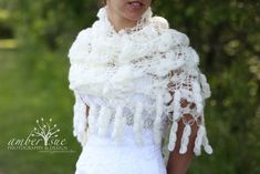 Bridal Shawl, Wedding Shawl, Bridal Shrug, Ivory Shawl, Gray Shawl and Shrug, Winter Wedding, Bridal Bolero, Crochet Shawl, Bridal Cover Up Color shown on the picture is 3-WHIPPED CREAM Made to order Please allow me 2 days to make it. Sometimes can be done in a day, it depends on my work load. If you need urgent contact with me, prior to purchasing Material is made with very soft fine acrylic yarn and contains %10 wool. Lightweight, very soft and warm, I guarantee,it is not itchy at all. You wil Bridal Shawl Crochet, Gray Shawl, Bolero Crochet, Wedding Capelet, Bridal Capelet, Bridal Shrug, Shawl Wedding, White Shawl, Bridal Cover Up