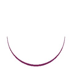 a smiley face drawn in purple on a white background