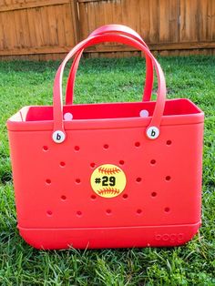 Softball Bag, Bogg Bag Accessories, Softball Bags, Softball Stuff, Charm Accessories, Pool Bag, Bogg Bag, Pool Bags, Diy Valentines Gifts