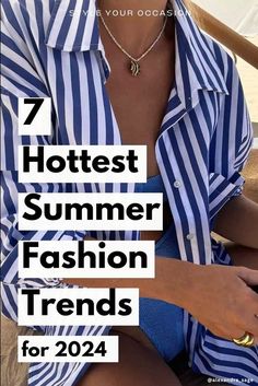 Looking for summer fashion and summer outfit inspo? We’re sharing the hottest summer trends for 2024 that include outfit ideas for summer - casual and classy. From 90s and y2K, cottage core, or European summer outfits, we have all the top women’s fashion trends for summer. Trending summer outfits 2024 women Women Summer Fashion 2024, Summer Fashion 2024 Women, Summer Causal Outfits 2024, Summer 2024 Trends Outfit, Summer Looks 2024 Women, Summer 2024 Casual Outfits, Ladies Summer Outfits 2024, Summer 2024 Must Haves, Summer Outfits 2024 Casual