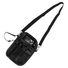 Functional Mobile Pouch, Functional Portable Pouch Belt Bag, Multifunctional Rectangular Shoulder Bag With Zipper Pouch, Multifunctional Portable Pouch For Storage, Multifunctional Black Storage Pouch, Portable Multifunctional Storage Pouch, Multifunctional Portable Storage Pouch, Travel Belt Bag Pouch, Portable Pouch Belt Bag For Travel