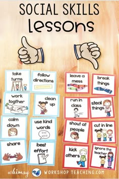 the social skills lesson for kids to learn how to use their hands and fingers, with pictures