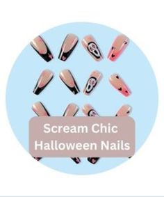 These are the best Halloween Nails for the women. Scream Chic Halloween Nails are best halloween design in 2023. #ScreamChic #HalloweenNails Pirate Nails, Candy Corn Nails, Vampire Nails, Monster Nails, Halloween Symbols, Witchy Nails, Nail Drawing, Pumpkin Nails