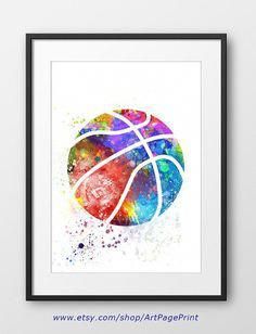 a watercolor painting of a basketball ball