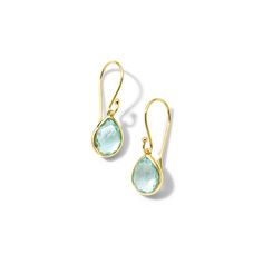 These lively earrings are centered by an elegantly cut teardrop of blue topaz and surrounded in a frame of 18K yellow gold to bring warmth to the coolness of the stone. A delicate finish of a simple French hook makes these tiny drops effortless to wear. 18K Gold Gemstones: Blue Topaz Length: 0.98" Width: 0.3" Shop the Ippolita Collection at Schwanke-Kasten Jewelers online and at our Milwaukee, WI location (417. E Silver Spring Dr, Milwaukee, WI 53217). SKU GE396BT Hinged Ring, Tiny Earrings, Rock Candy, Teardrop Necklace, Fine Jewellery Earrings, Jewelry Rings Engagement, A Frame, Chain Pendants, Teardrop Earrings