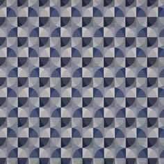 an abstract blue and grey pattern with circles on the top, in shades of gray