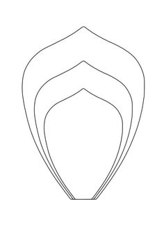 a line drawing of three hats on top of each other