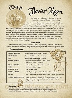 an old fashioned flower moon recipe