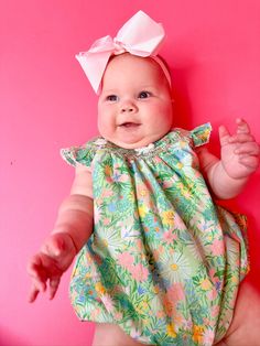 Floral Easter Bunny Smocked Bubble I Poppy Kids Co Easter Smocked Dress, Days To Christmas, Easter Floral, Bamboo Pajamas, Hand Smock, Girls Wardrobe, Easter Egg Hunt, Family Gatherings, Infants