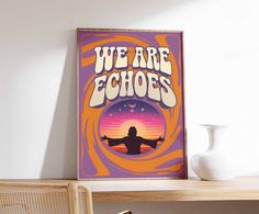 This Affirmation Poster features a bold and vibrant 70s Poster design with a popular hippie quote, perfect for adding a touch of Retro Wall Art to any space. The colorful, Trendy Wall Art is inspired by vintage aesthetics, making it an ideal Hippie Print for those seeking a dash of Spiritual Poster vibes. With its groovy tones and iconic message, this Vintage Poster brings a unique charm to your home or office. Ideal for fans of Psychedelic Decor, this poster will transport you back to the free- 70s Poster, Spiritual Poster, Groovy Art, Hippie Quotes, Art Hippie, Retro Kunst, Affirmation Posters, Wall Art Boho, Poster Retro