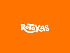 an orange background with the word rotkas written in white