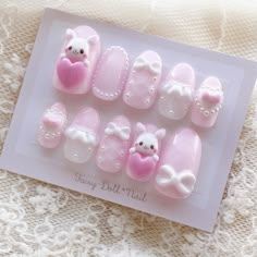 Korean Nails, Gel Nails Diy, Pretty Nail Designs, Acrylic Nails Coffin Pink, Nails Desing, Silver Nails