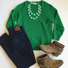 Green Outfits For Women, Bright Sweater, Fall Fashion Trends Women, Instagram Outfits, Fall Fashion Trends, Casual Fall Outfits, Business Casual Outfits, Work Fashion