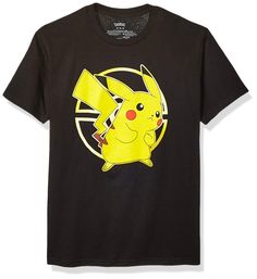 PRICES MAY VARY. Official licensed Pokemon men's short sleeve t-shirt Featuring a full color graphic print of the most popular Pokemon pikachu in front of a gold poke ball Makes a great gift for Pokemon trainers and fans of the pocket monsters including pikachu, charizard, Squirtle, jigglypuff, eevee and more! "Gotta catch EM' All!" pokemon pikachu t-shirt for men T Shirt Pokemon, Popular Pokemon, Pokemon Pikachu, T Shirt Image, Pocket Monsters, Great T Shirts, Branded T Shirts, Men Short Sleeve, Cool Things To Buy