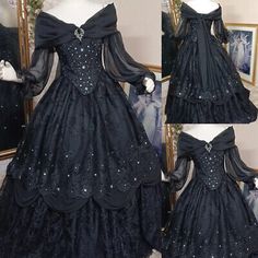 Gothic Wedding Dress Victorian, Black Gothic Wedding Dresses, Black Gothic Wedding, Gothic Wedding Dresses, Wedding Dresses Off Shoulder, Goth Wedding Dresses, Gothic Victorian Dresses, Black Wedding Dress Gothic, Black Wedding Gowns