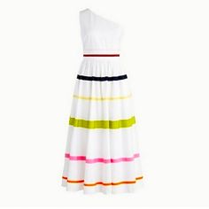 Gorgeous New With Tag Ribbon Stripes 100% Cotton Dress. A Must Have Comfortable Stylish Dress Available To Ship Immediately White One Shoulder Dress, Kylie Dress, Cotton Poplin Dress, One Shoulder Midi Dress, Silk Chiffon Dress, Poplin Dress, Cotton Midi Dress, Maxi Dress Cotton, Cute Summer Dresses