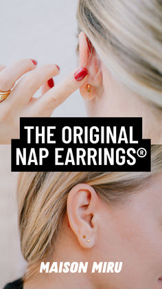 Meet the Maison Miru Nap Earrings. Flat back earrings ACTUALLY durable for 24/7 wear. Nap Earrings, Maison Miru, Celestial Crystal, Gender Free, Ear Party, Flat Back Earrings, Cartilage Piercing, Timeless Jewelry, Im Awesome