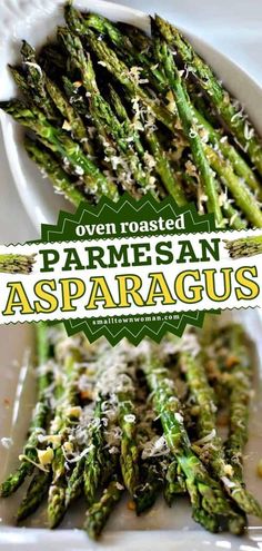 grilled asparagus with parmesan cheese on top