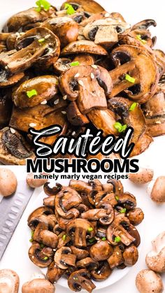 this is an image of sauteed mushrooms