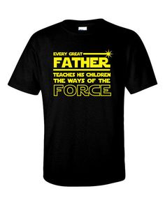 Inspired Star Wars Every Great Father Force Tshirt | Jedi Dad Tee | Fathers Day Flower Wall Hanging Decor, Room Hanging Decor, Diy Paper Wall Hanging, Star Wars Baby Shower, Baseball Dad Shirts, Wall Hanging Ideas, Star Wars Fashion, T Shirt Styles, Paper Wall Hanging