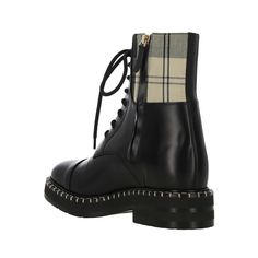 - Composition: 35% Cotton 65% Polyester - Inner: Cotton - Insole: Leather - Sole: Rubber - Heel: 3.0 cm / 7.62 in - side zip closure - branded insole - Round toe - Made in Italy - Lace-up - Chloe Boots, See By Chloe, Rubber Heels, Black Leather Boots, Women Collection, Side Zip, Black Boots, Luxury Branding, Leather Boots