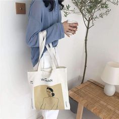 Gender: Unisex Main Material: Canvas Closure Type: Zipper & Hasp Size (cm) Length Width Shoulder Strap Height One Size 39 36 26 Size (inch) Length Width Shoulder Strap Height One Size 15.35 14.17 10.23 Celeste Aesthetic, Dark Blue Theme, Baby Blue Aesthetic, Light Blue Aesthetic, Vintage Tote Bag, Printed Canvas Tote Bag, Blue Theme, Blue Pastel, Korean Aesthetic