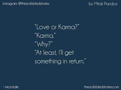 the words love or koma? why? at least, i'll get something in return