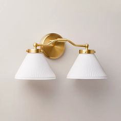 Reeded Milk Glass 2-bulb Vanity Wall Sconce - Hearth & Hand™ With Magnolia : Target Magnolia Bathroom, Hearth & Hand With Magnolia, Iron Body, Glass Vanity, Hearth And Hand, Girls Bathroom, Iron Lighting, Lighting Inspiration, Bathroom Fixtures