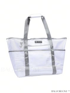 BagForLove - Large Capacity Polyester School Beach Bag for College & High School, Perfect for Outdoors & Travel Product Description Color White Strap Type Top Handle Details Cut Out Style Vacation Bag Size Large Pattern Type Tropical Type Duffel Bag Closure Type No-closure Features High-capacity Magnetic No Material Polyester Composition 100% Polyester Size Chart INCH CM Bag Length Bag Width Bag Height Handle Height Strap Length 16.5 inch 8.7 inch 15 inch 8.3 inch 23.6 inch Bag Length Bag Width Everyday White Packable Bag, Functional White Packable Bags, White Large Capacity Bucket Beach Bag, White Packable Bags For Daily Use, Large Capacity White Shoulder Bag For Beach Season, White Large Capacity Shoulder Bag For Beach Season, Functional Summer Bags For Daily Use, Packable White Rectangular Bag, Trendy Large Capacity White Beach Bag