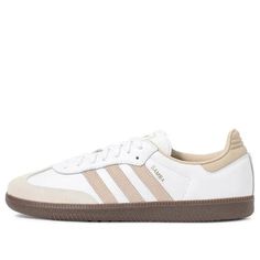 All White Sambas, Beige Sambas, Cream Sambas, Adidas Samba Beige, Samba Shoes, Wishlist Ideas, Adidas Samba Og, Limited Edition Sneakers, Girly Shoes