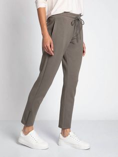 No gym necessary for these cool-girl joggers. Cozy sweatpants feature seam detailing, a wide smocked waistband and dual hand-pockets. Elastic waist. Adjustable drawstrings. Dual side pockets. Ankle zipper detail. Measurements for a size Small: Rise: 10.5". Waist: 14.5". Inseam: 28.5". Fabric: 47% Modal 47% Polyester 6% Spandex. Machine wash cold. Cozy Sweatpants, No Gym, Girls Joggers, Zipper Detail, Post Workout, Soft Knits, Drawstring Waist, Cool Girl, Elastic Waist