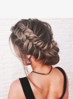 Boho Braided Hairstyles, Trendy Updos, Elegant Wedding Hair, Prom Updos, Wedding Hair Inspiration, Hair Styles 2017, Braided Hairstyles Updo, Penteado Cabelo Curto, Box Braids Hairstyles