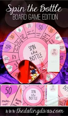 valentine's day gift ideas for the whole family - spin the bottle card game