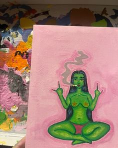 Paint Aesthetic, Aesthetic Baddie, Yoga, Paint, Canvas, Art