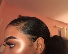 Slicked Back Hairstyles, Slicked Back Hair, Sleek Hairstyles, Hair Game, Hair Journey, Blow Your Mind