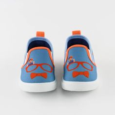 Your Little One Can Now Dress Head To Toe In Blippi With These Super Awesome Blippi Slip-On Sneakers. Slip-On Style With A Back Tab For Easy On And Off Cushioned Footbed Non-Slip Sole Includes Gift Shoebox Canvas Upper Jersey Lining Screen Printed Blippi Graphics Wipe Clean Imported Cocomelon Shoes, Multi Colored Vans, Jordan 11s, Slipon Sneakers, Orange Sneakers, Vans Kids, Jordan 11 Retro Low, Reebok Sneakers, Nike Basketball Shoes