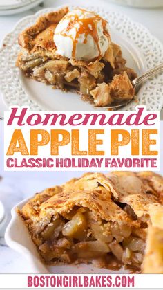 This easy homemade apple pie is the perfect addition to your Thanksgiving spread! With the perfect balance of sweet apples, a flaky, buttery crust, and baked to perfection, this old-fashioned recipe will remind you of Grandma’s best. Simple, foolproof, and utterly delicious. Make this Apple Pie today! #ApplePie #ThanksgivingDesserts #HomemadePie #ClassicDessert #FallBaking | @bostongirlbakes Best Homemade Apple Pie, Homemade Apple Pie Recipe, Grandmas Apple Pie, Simple Ingredient Recipes, Apple Pie Recipe Homemade, Saigon Cinnamon, Ground Recipes, Food Dinners, Quick Easy Healthy Meals