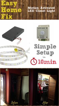 the instructions for how to install an led strip