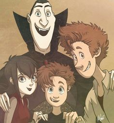 an image of the addams from disney's animated movie, it looks like they are smiling