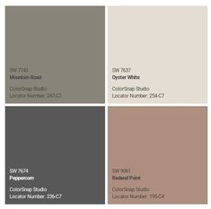 some grays and browns are in the same color scheme